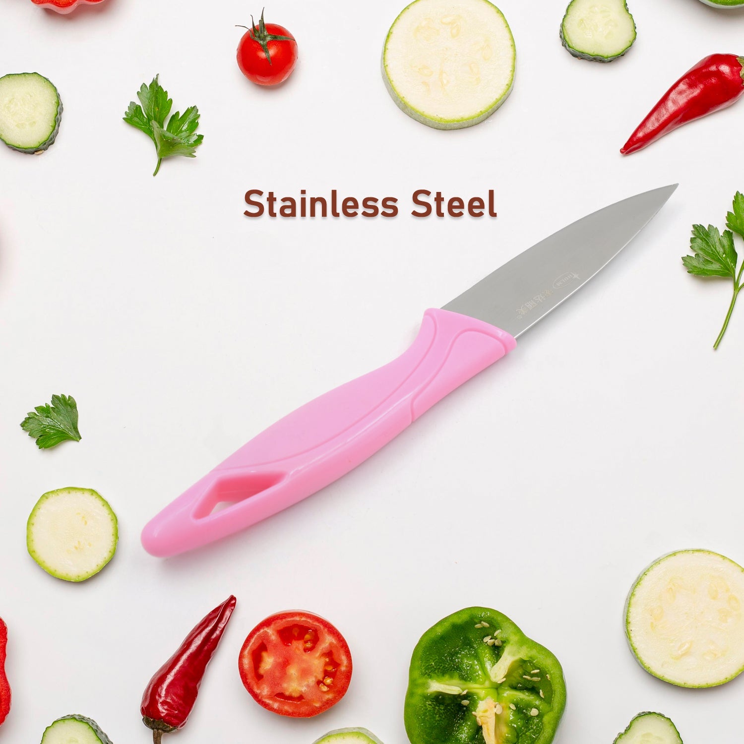 5833 Stainless Steel Fruit Knife, New Sharp and Durable Fruit Knife Small, Comfortable Non-slip Handle, with Protective Cover, Suitable for Most Types of Vegetables and Fruits(1 Pc) 5833 Stainless Steel Fruit Knife, New Sharp and Durable Fruit Knife Small, Comfortable Non-slip Handle, with Protective Cover, Suitable for Most Types of Vegetables and Fruits(1 Pc)